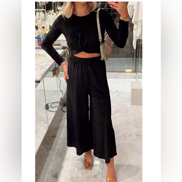 NWT MINKPINK chaima elastic trouser black Small